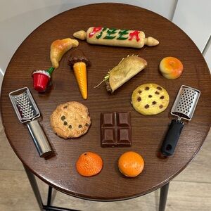 Vintage Miniature Food and Kitchen Magnet Set - Assorted Tiny Foods